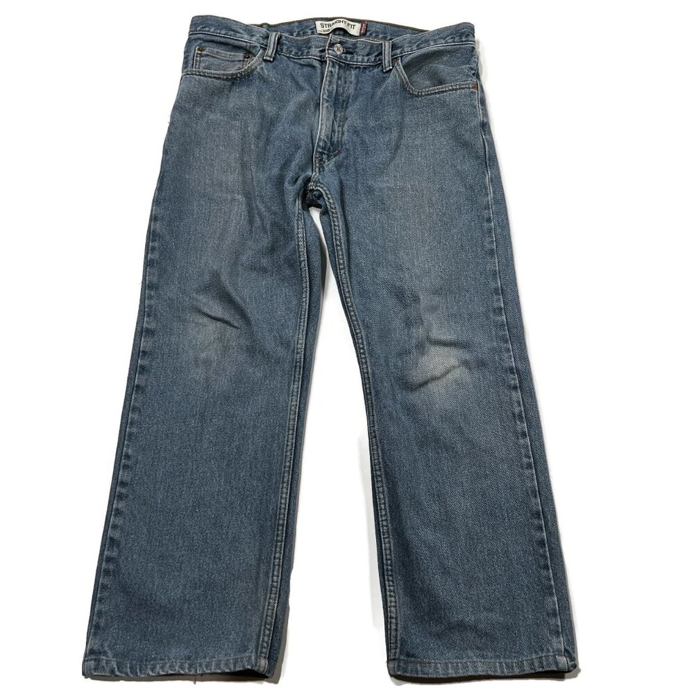 Levis 505 Regular Straight Leg 36 x 29 Blue Jeans Mens‎ Denim Actual 36 x 27